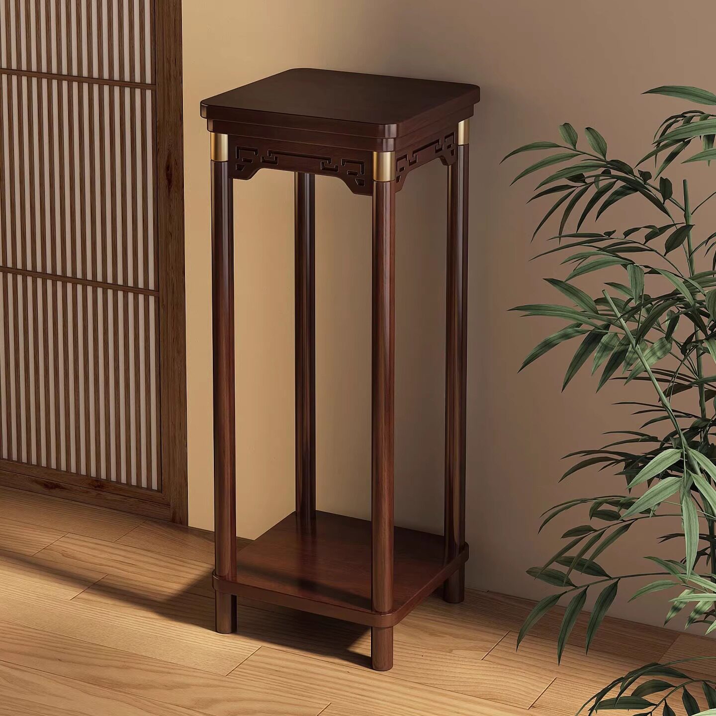 中式花架姿客厅落地式置物架阳台多层花台室内花盆景绿植物摆放架