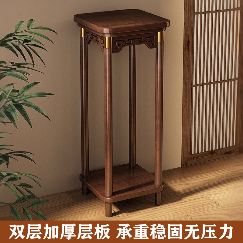 花架子客厅落地式置物架阳台非实木中式花台室内盆景植物鱼缸摆放