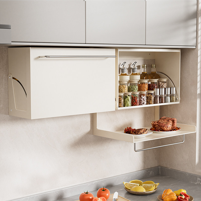 厨房调料品置物架免打孔壁挂吊柜下方调味料备菜盘橱柜储收纳柜子,厨房/烹饪用具,厨房置物架/置物柜/角架,淘宝优惠券,粉丝福利购,淘宝优惠卷