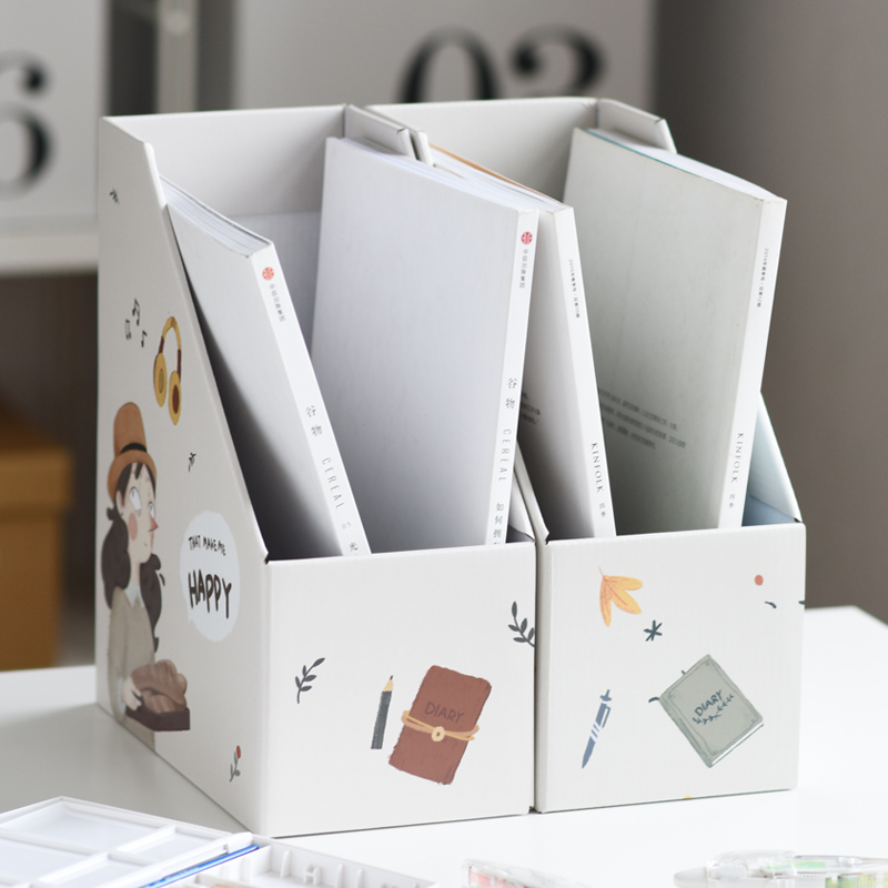 书立架少女可爱风挡板办公桌面