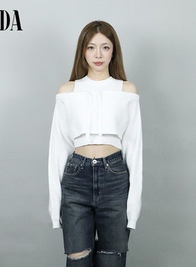 GYDA秋季新款氛围感独立设计多穿法女士针织两件套0724526041