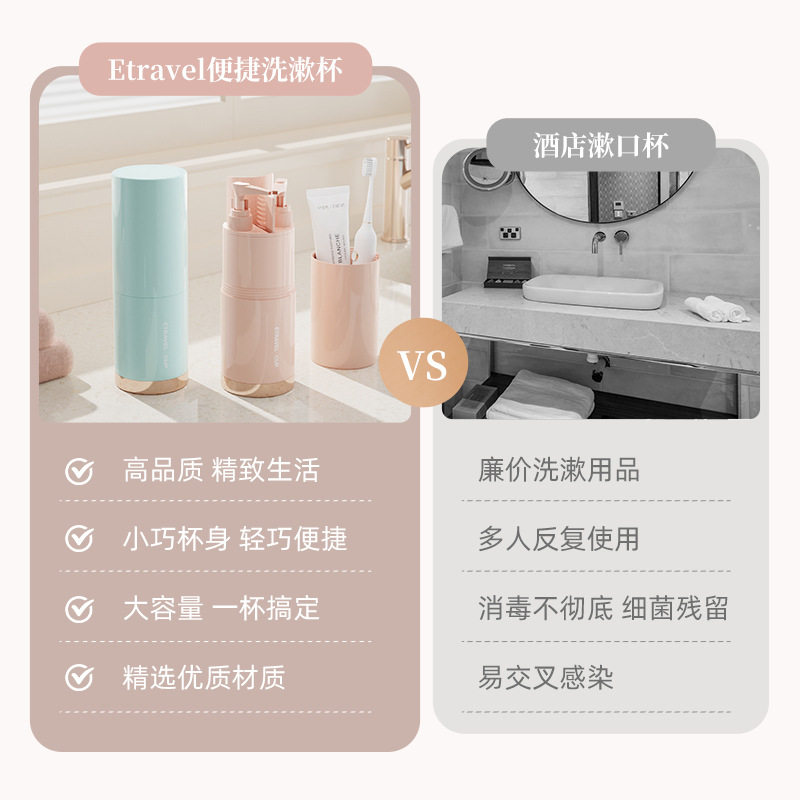 ETRAVEL易旅洗漱杯便携差