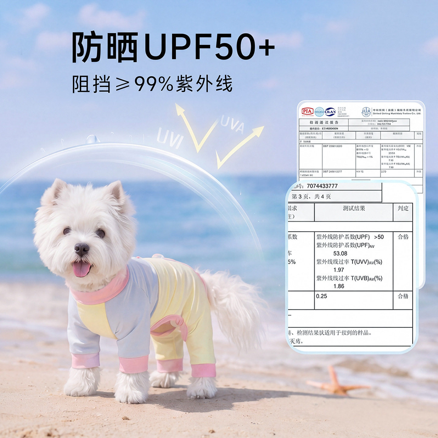 春夏季狗狗防晒衣降温拼