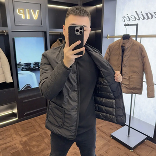 立领羽绒棉休闲保暖国潮简约高级百搭外套 棉服新中式 冬季 2024男士