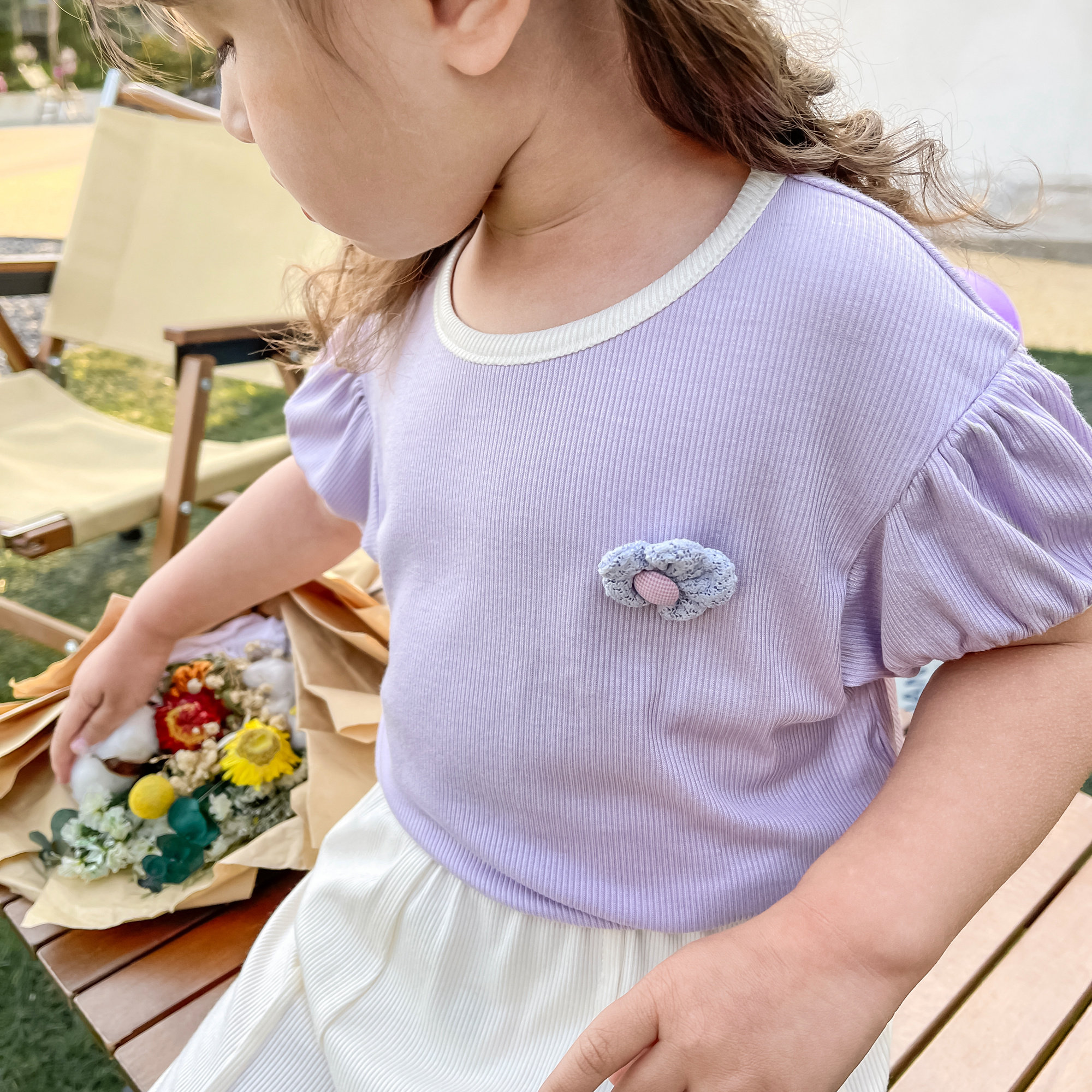 女童t恤冰丝短袖夏装2022夏季新款女宝宝上衣一岁小童韩版衣服潮|ruв категории Детская одежда, футболка - от Buy2taobao.com для оказания профессиональной услуги покупки агента Taobao