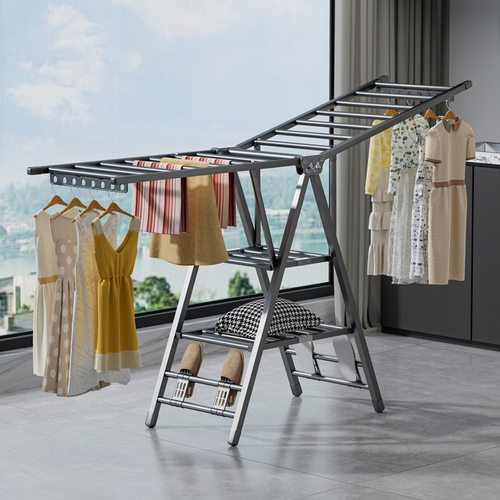 Drying racks folding indoor balconies clothing drying poles