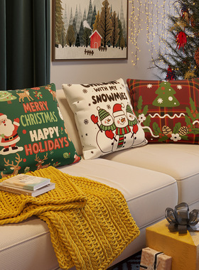 Nordic Christmas Pillow Cover Fashionable Cushion Sofa Decor