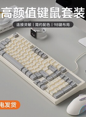 Mechanical Keyboard gaming keyboard RGB wired mute mouse