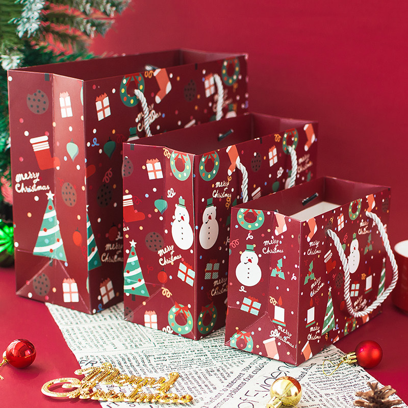 christmas gift paper bags wrapping gift paper hand bag