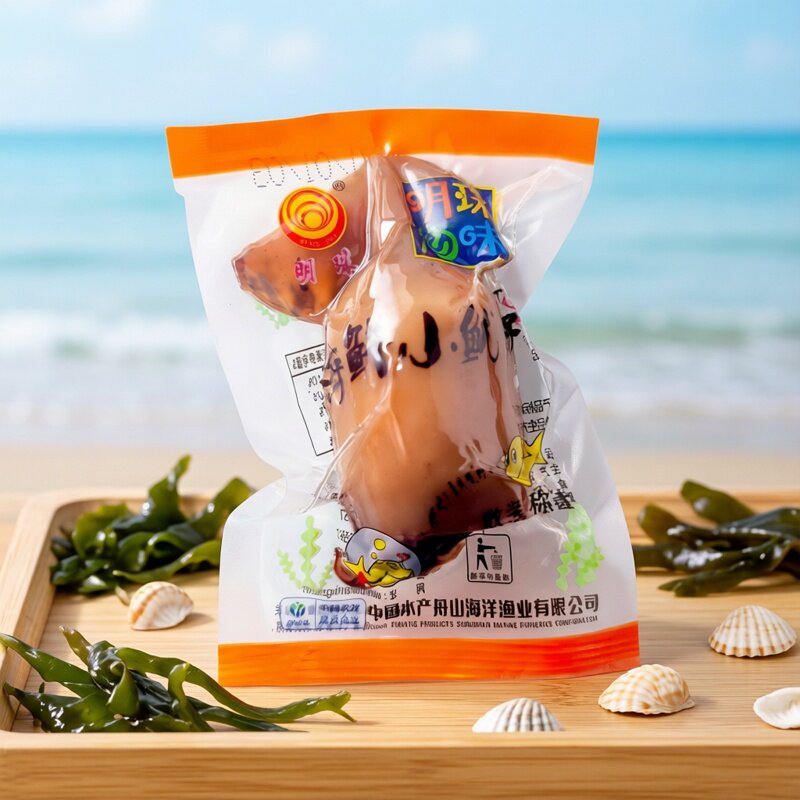 明珠海鲜小鱿鱼仔500g墨鱼仔即食网红零食小吃休闲食品熟食小包装