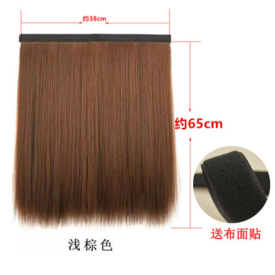 发片假发片可粘帽子魔术贴可拆卸