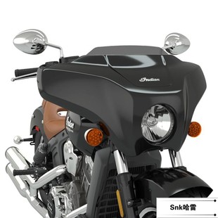 适用于印第安侦察兵20年新款前挡风导流罩Bobber首领风格头罩风挡