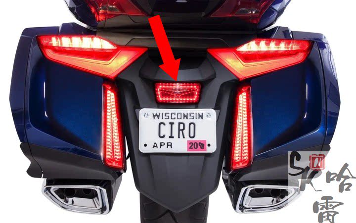 18年后金翼GL1800改装Ciro美国进口后刹车尾灯Led超量警示灯40035
