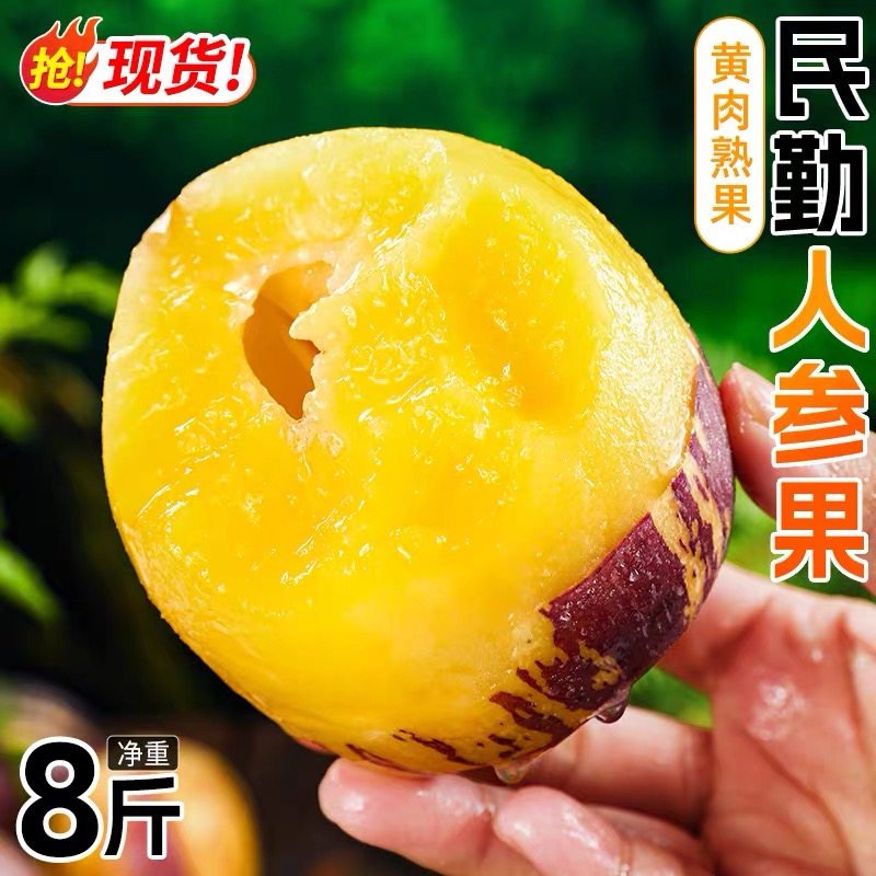 民勤人参果新鲜沙漠人生果圆果人叁果树上熟七彩黄肉水果整箱包邮,水产肉类/新鲜蔬果/熟食,人参果,淘宝优惠券,粉丝福利购,淘宝优惠卷