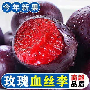 黑布林大李子红心玫瑰血丝李当季现摘红肉恐龙蛋酸甜孕妇新鲜水果