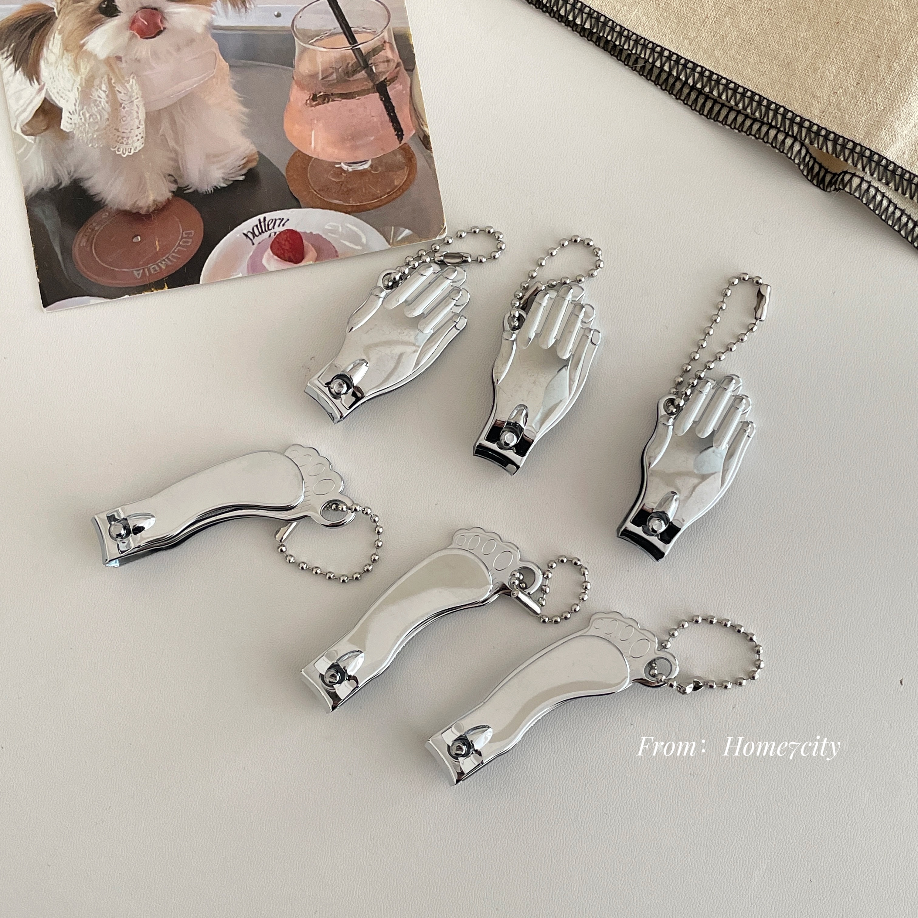 创意两用搞怪手掌脚丫指甲刀高颜值碳钢成人家用个人清洁指甲钳