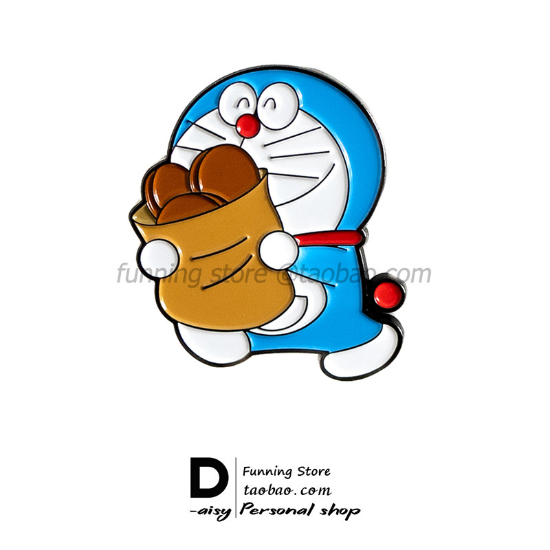 도라에몽 블루 지방은 안녕하세요 도라에몽 모든 문 주변 배지 학생 학교 가방 장식 브로치 액세서리