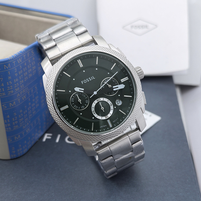FOSSIL手表不锈钢计时石英表男表
