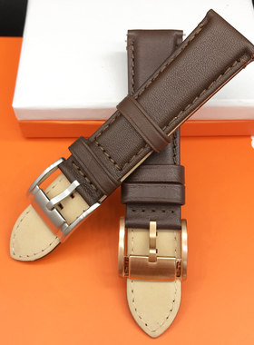 现货FOSSIL表带快拆头层牛皮22MM适配ME3052FS5068FS4735手表配件