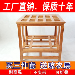 麻将火桌 实木烤火架折叠多功能正方形取暖桌简易家用桌子饭桌冬季