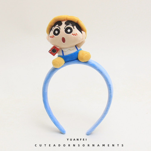 拍照不～创意相机拍照小新发箍可爱卡通头饰趣味搞怪头箍拍照发卡