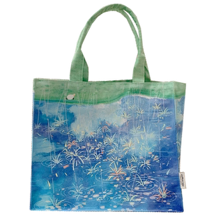 ANDCICI@雨是神的烟花~设计师款！拉链帆布包袋单肩包手提包书包