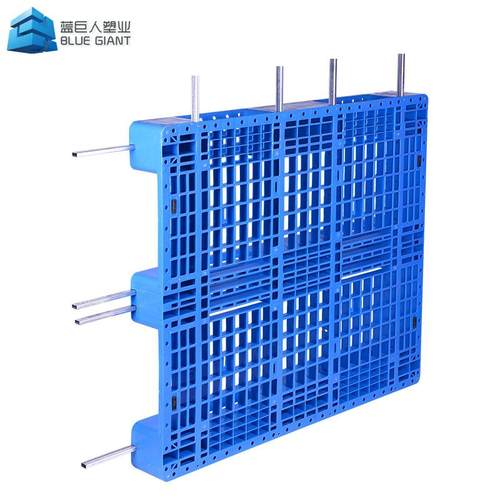 网格川字塑料托盘叉车托盘仓库防潮垫板货架货运托盘加钢管