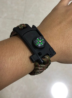 伞绳编织防身户外装备手环