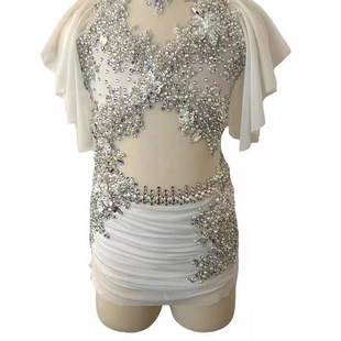 DVWVBX现代抒情舞钢管舞演出女空中瑜伽比赛服杂技吊环服0006