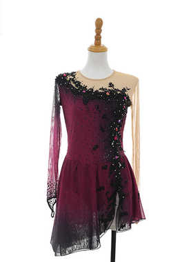 DVWVB 设计定制花样滑冰服装花样滑冰表演服儿童成人女款裙Y155