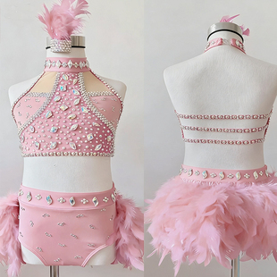 DVWVBX现代抒情舞钢管舞演出女空中瑜伽比赛服杂技吊环服0005