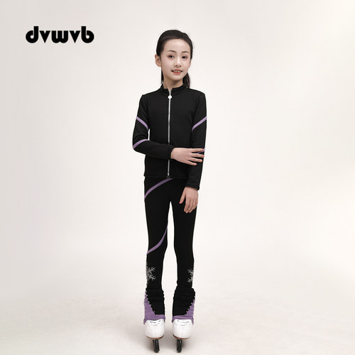 DVWVB 定制花样滑冰服装保暖舒适男女滑冰 练服儿童套装G49