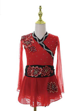 DVWVB设计定制花样滑冰服装古风表演服考级儿童成人女款Y488