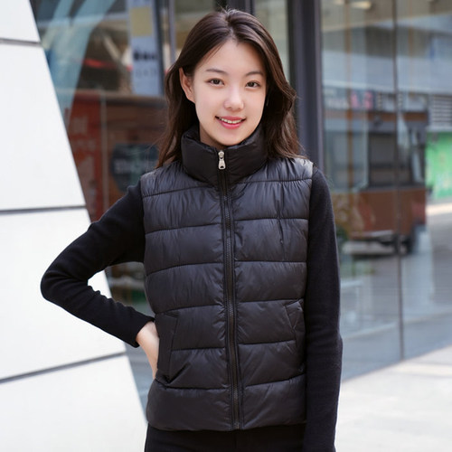 吉丽优品拉链百搭马甲立领轻便