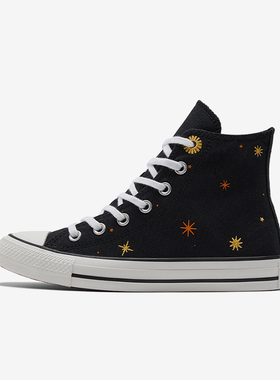 Converse/匡威正品新款女士时尚图案潮流高帮透气运动板鞋A02885C