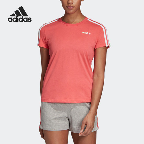 Adidas/阿迪达斯正品 女子当季新款运动服透气圆领T恤 DU0634
