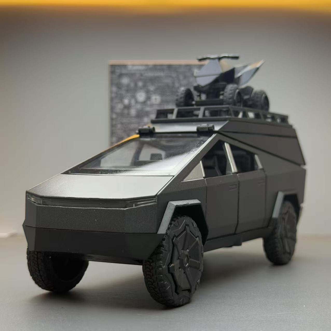 132特斯拉皮卡合金车模房车模型