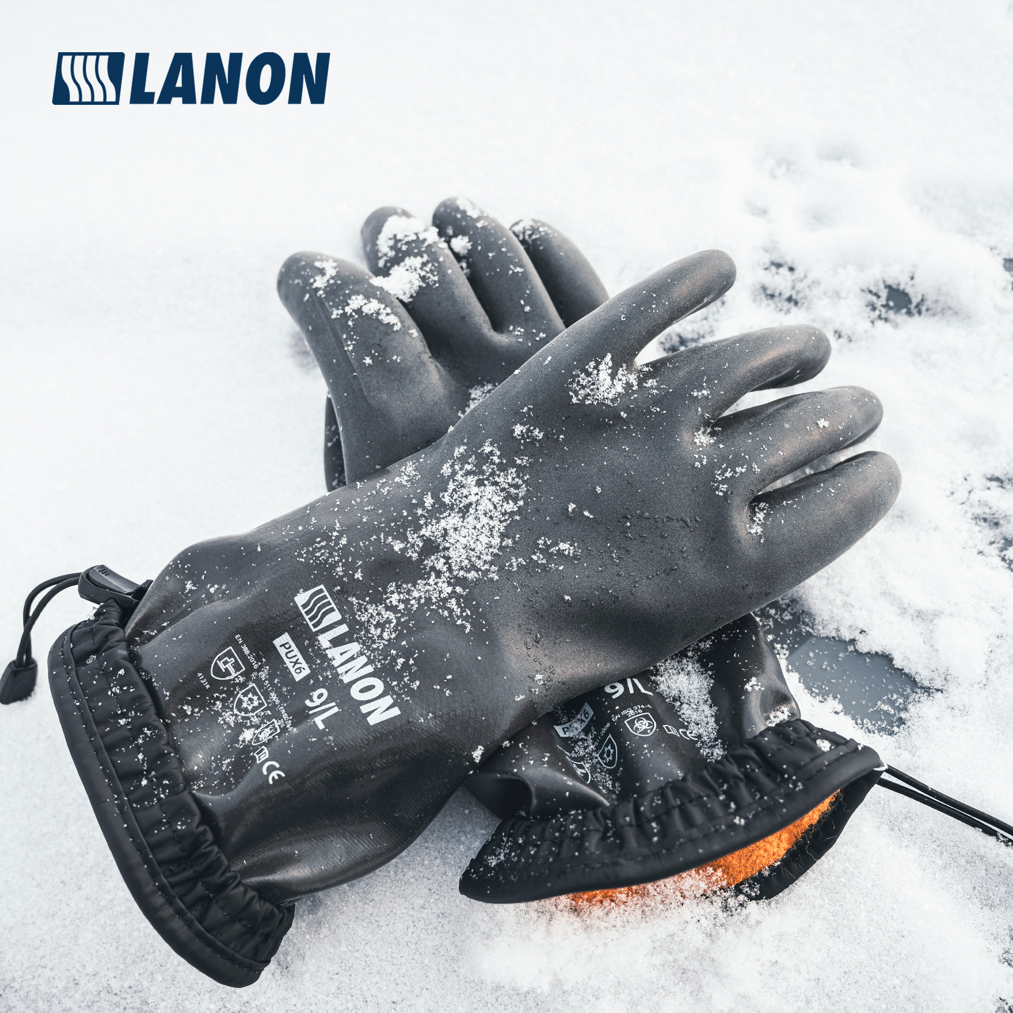 兰浪PUX6户外运动作业工作防水防风秋冬季保暖登山滑雪防滑手套