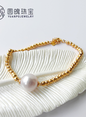 AKOYA海水珍珠18K手链手镯手串ol