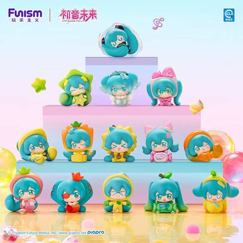 正版初音未来水果糖Qface盲盒礼