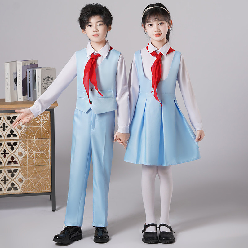 元旦冯琳同款合唱服中小学生朗诵演出服儿童毕业照幼儿园校服套装