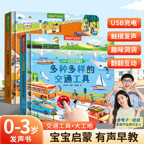 奇妙发声书：交通工具大工地