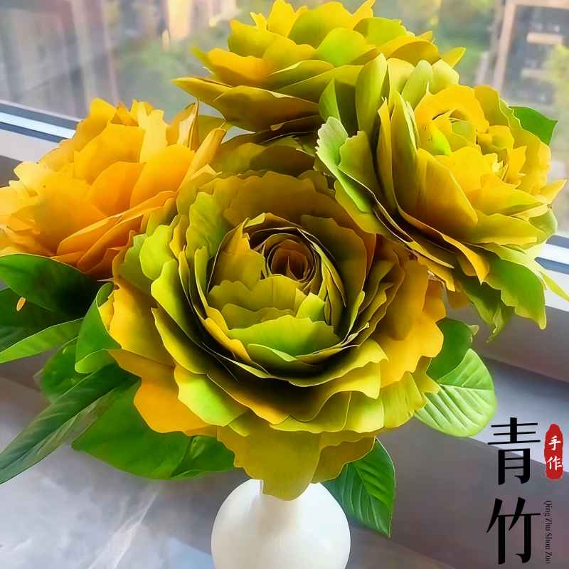新鲜银杏树银杏叶叶家居装饰