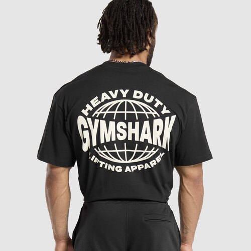 GYM鲨鱼heavy duty apparel 健身运动透气宽松超柔软精梳棉短袖