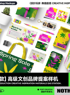 高级创意文创包装品牌样机提案VI提案毕设效果图PSD贴图设计素材