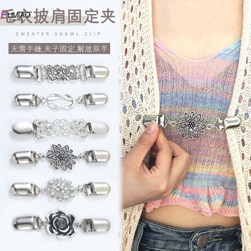 复古毛衣夹披风开衫外套肩