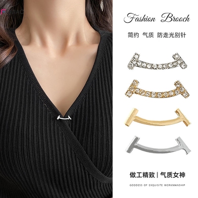 含笑防走光胸针高端小众设