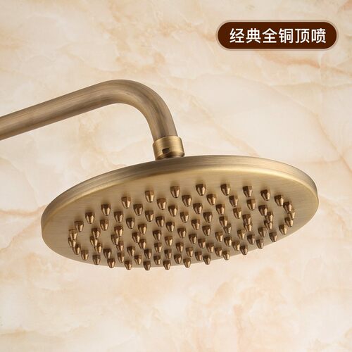 赢尔朗全铜顶喷花洒仿古铜色