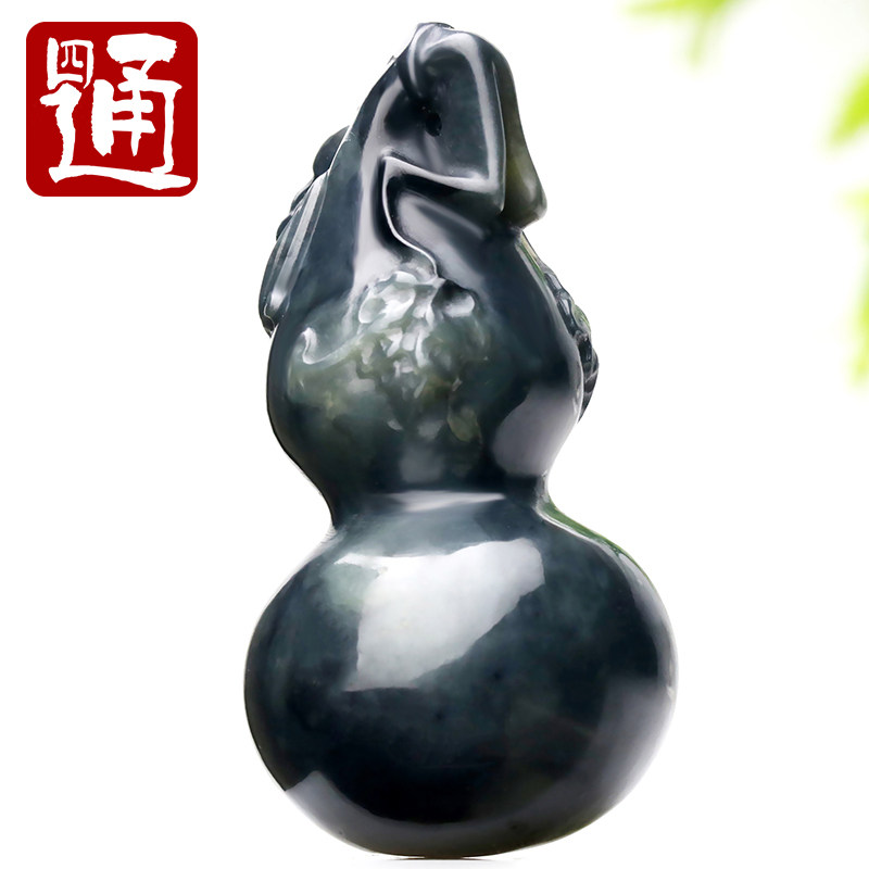 色纯料细葫芦落蝙蝠寓意纳福禄