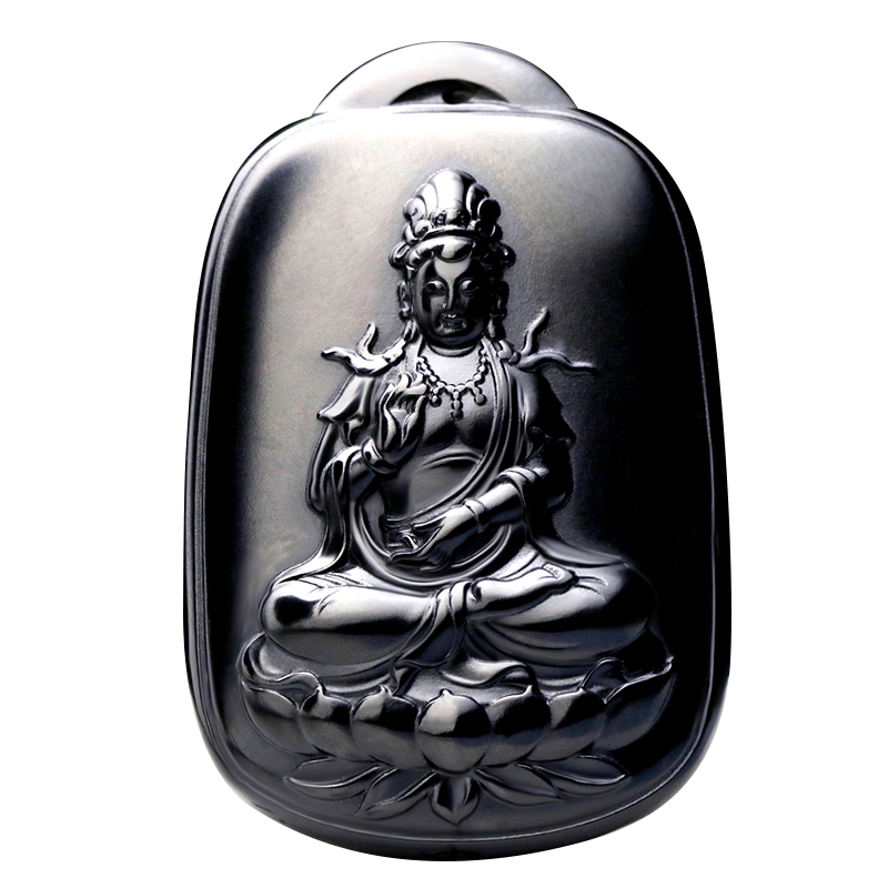 甄选品质黑羊脂平安吉祥带证书